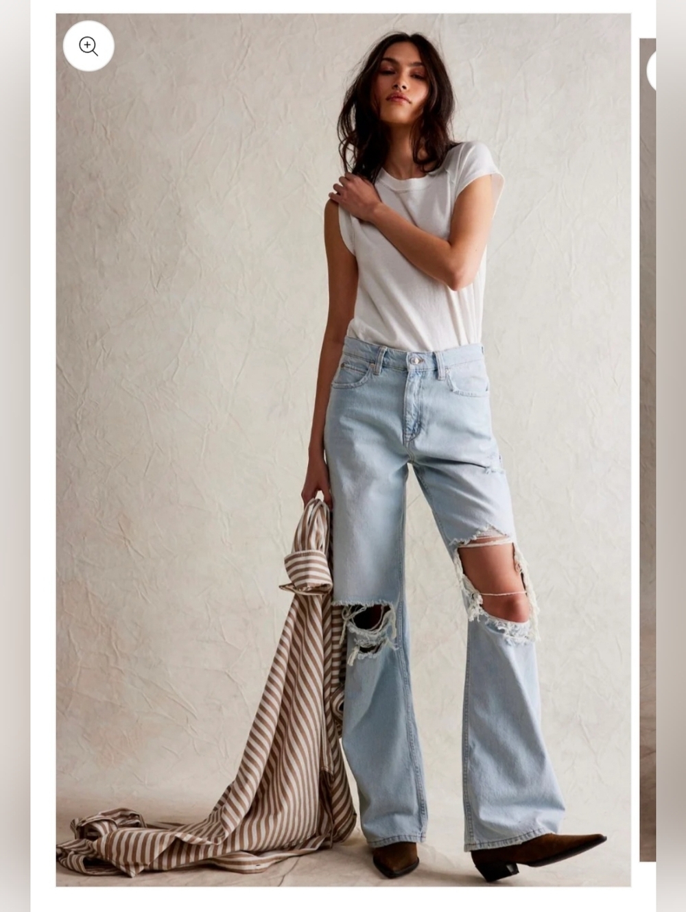 NWOT We The Free Tinsley Baggy High Rise Straight Leg Jeans🚨 FLAWED